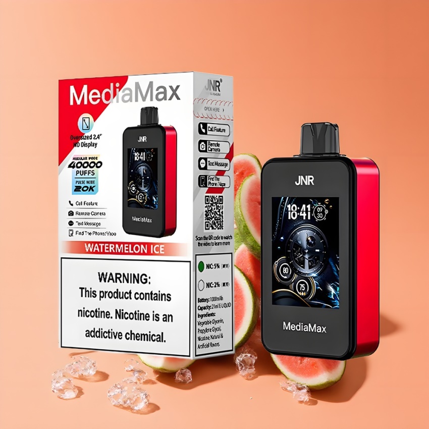 JNR MediaMax 40000 Puffs magyar nagykereskedés Dinamikus Dupla Rost (Görögdinnye Jég)