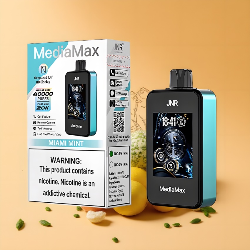 JNR MediaMax 40000 Puffs magyar nagykereskedés Miami Menta 21mL
