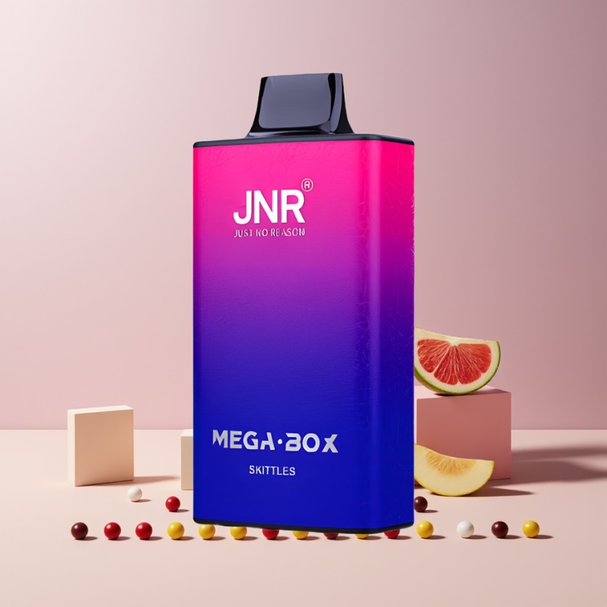 JNR Mega Box 25000 Puffs Kettős háló magyar nagykereskedés Skittles (Áfonya)