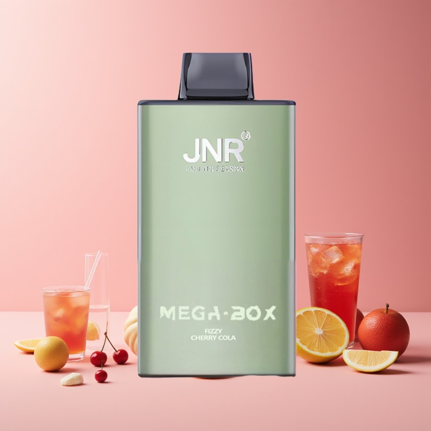 JNR Mega Box 25000 Puffs magyar nagykereskedés Buborékos Cseresznye Kóla Kettős háló