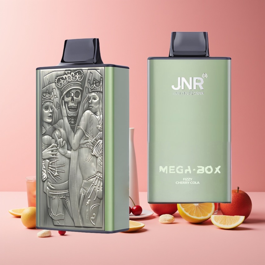 JNR Mega Box 25000 Puffs magyar nagykereskedés Buborékos Cseresznye Kóla Kettős háló