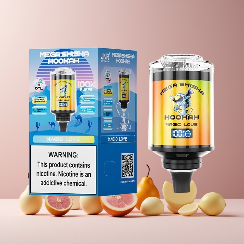 JNR Mega Shisha Hookah 100K Magyar Nagykereskedés 60ml Okos Képernyő