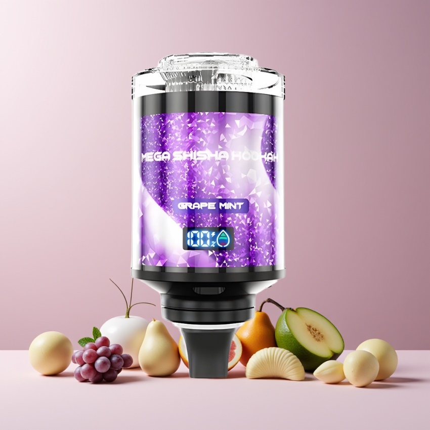 JNR Mega Shisha Hookah 100K Magyar Nagykereskedés Szőlő Borsmenta 2200mAh
