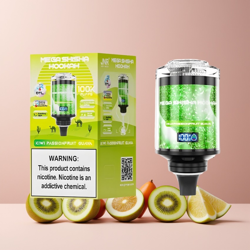 JNR Mega Shisha Hookah 100K magyar nagykereskedés 60ml Kiwi Passiógyümölcs Guava