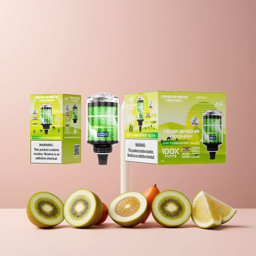JNR Mega Shisha Hookah 100K magyar nagykereskedés 60ml Kiwi Passiógyümölcs Guava