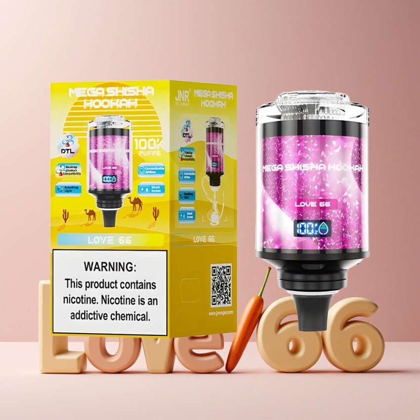 JNR Mega Shisha Hookah 100K magyar nagykereskedés 70.2mm Airflow Love 66