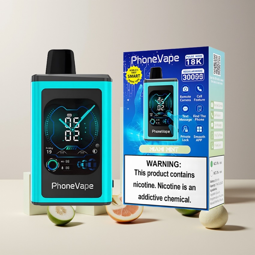 JNR PhoneVape 30000 puffs Turbo Mode magyar nagykereskedés Miami Menta