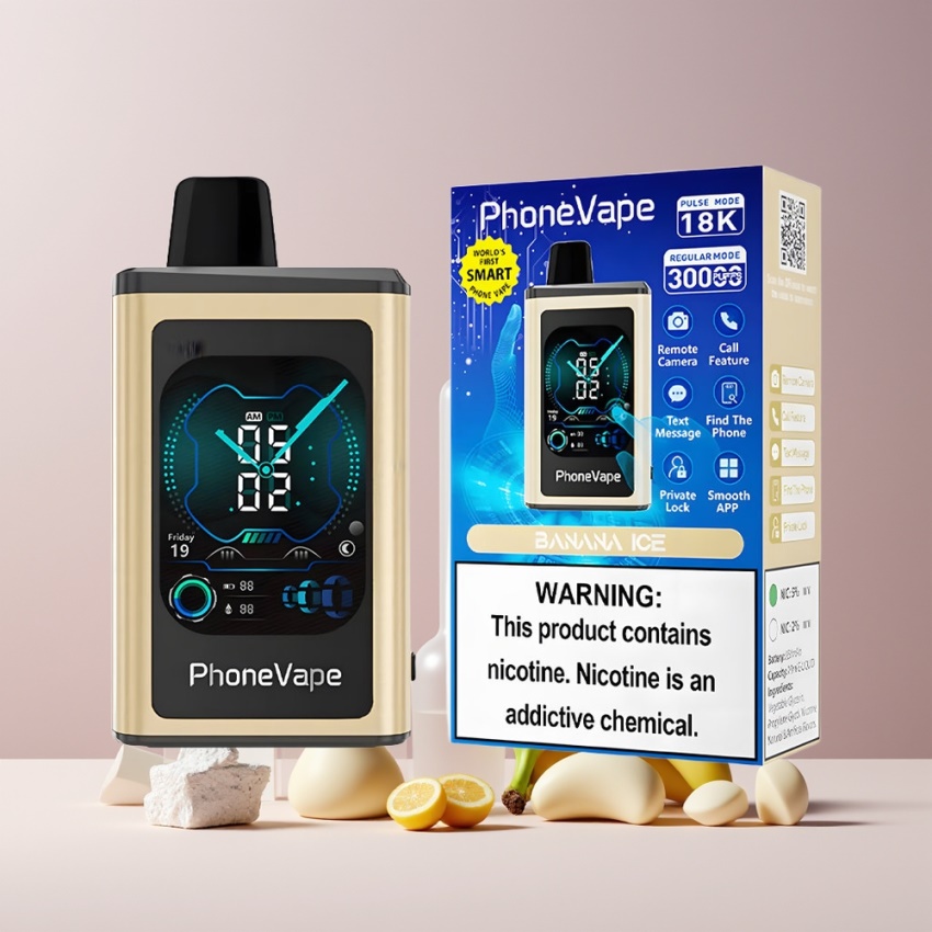 JNR PhoneVape 30000 puffs Turbo magyar nagykereskedés Banán Jég Disposable Vape