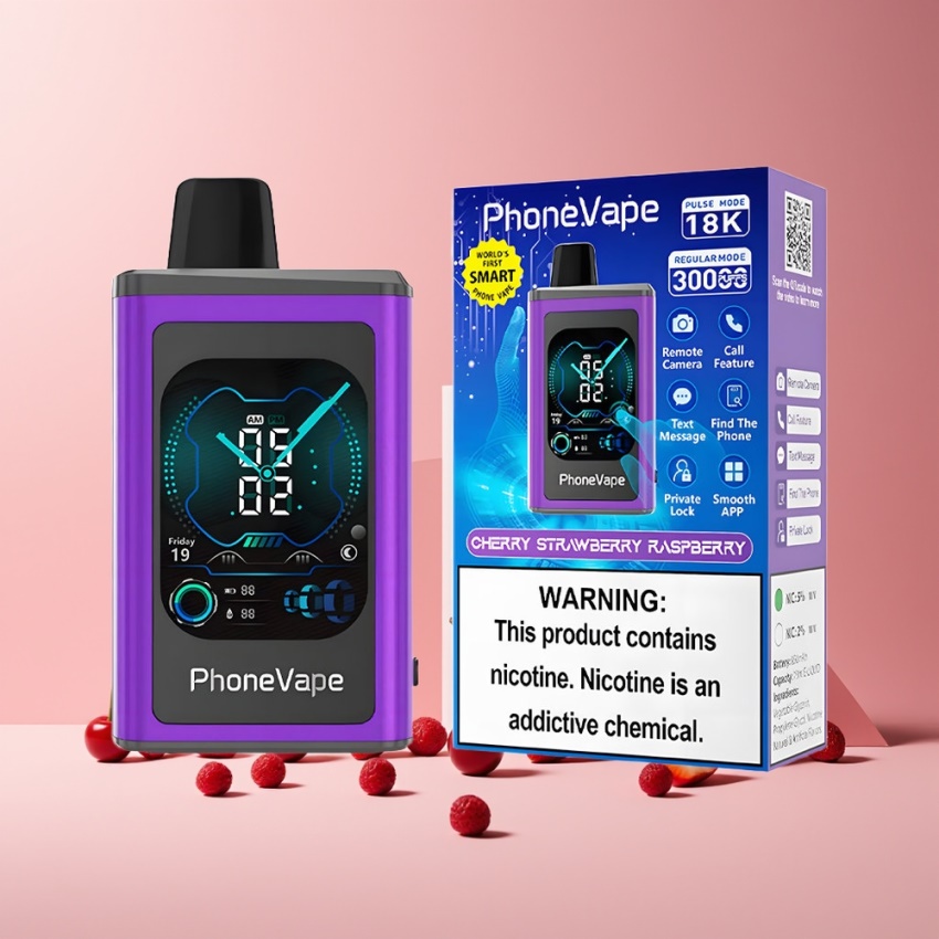 JNR PhoneVape 30000 puffs Turbo magyar nagykereskedés Meggy Eper Málna