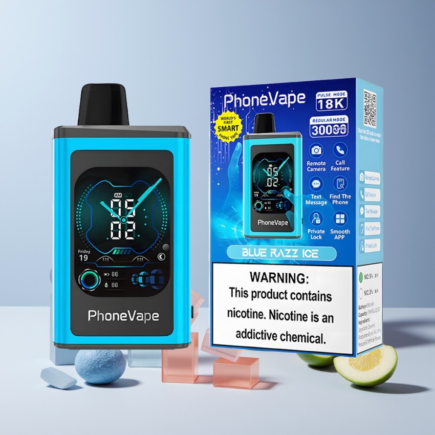 JNR PhoneVape 30000 puffs magyar nagykereskedés Kék Áfonya Jég Turbo Mód