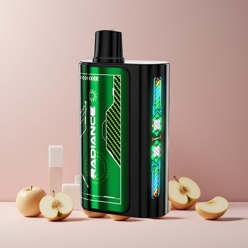 JNR Radiance 31000 Puffs Eldobható E-cigaretta KETTŐS ALMA, Kettős háló Coil, magyar nagykereskedés