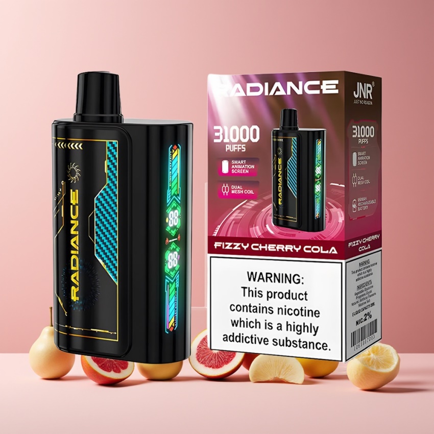 JNR Radiance 31000 Puffs Kettős háló magyar nagykereskedés FIZZY CHERRY COLA (Buborékos Cseresznye Kóla)