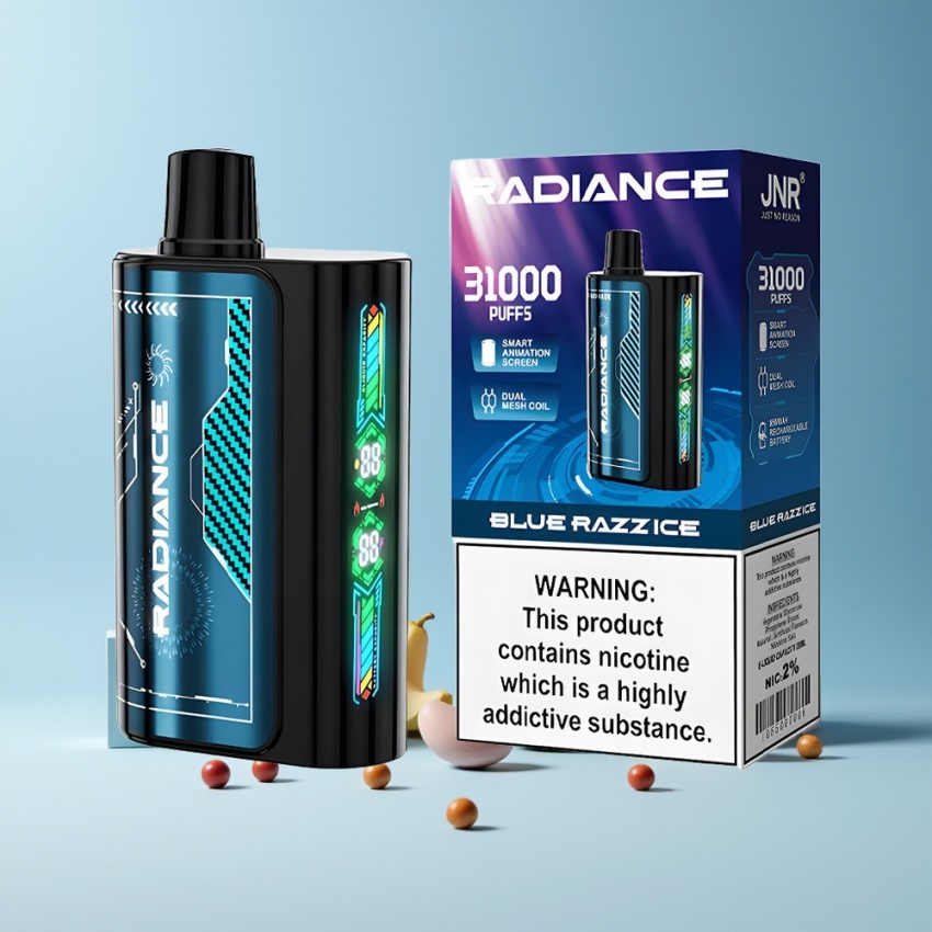 JNR Radiance 31000 Puffs Kettős háló magyar nagykereskedés KÉK ÁFRÁNY JÉG