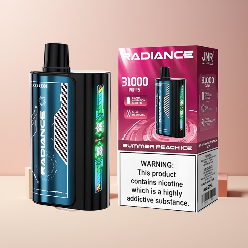 JNR Radiance 31000 Puffs Kettős háló magyar nagykereskedés NYÁRI ŐSZIBARACK JÉG