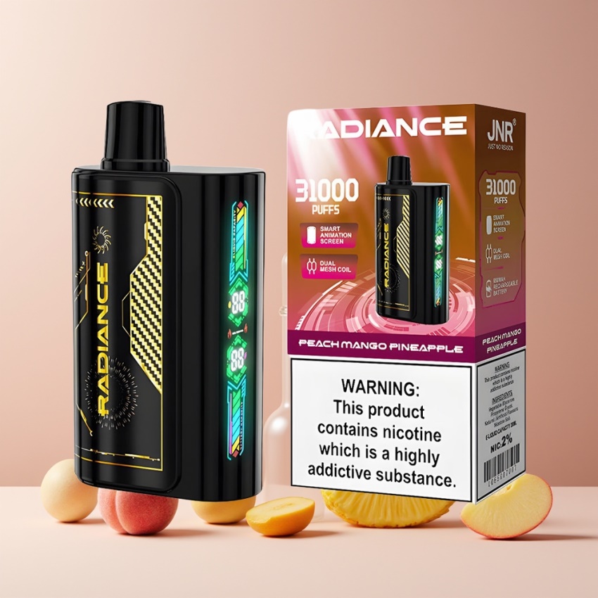 JNR Radiance 31000 Puffs Kettős háló magyar nagykereskedés Őszibarack Mangó Ananász