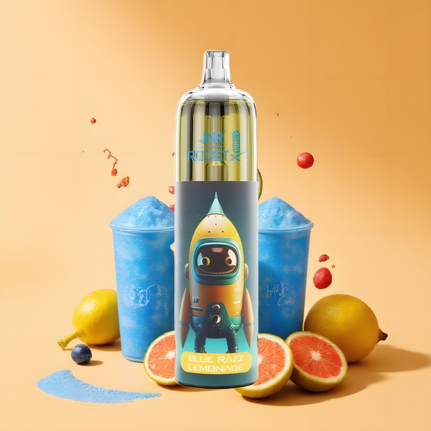 JNR Rocket-X 12400 Puffs Kék Málna Limonád magyar nagykereskedés RGB lámpák