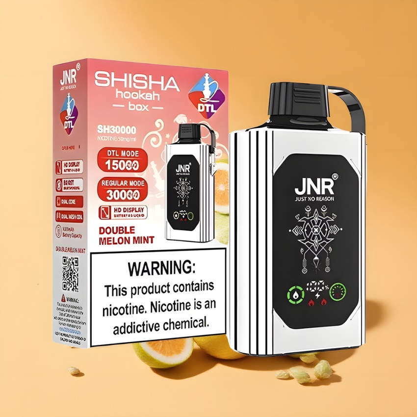 JNR Shisha Hookah Box 20500 Puffs 25ml magyar nagykereskedés Dupla Dinnye Menta