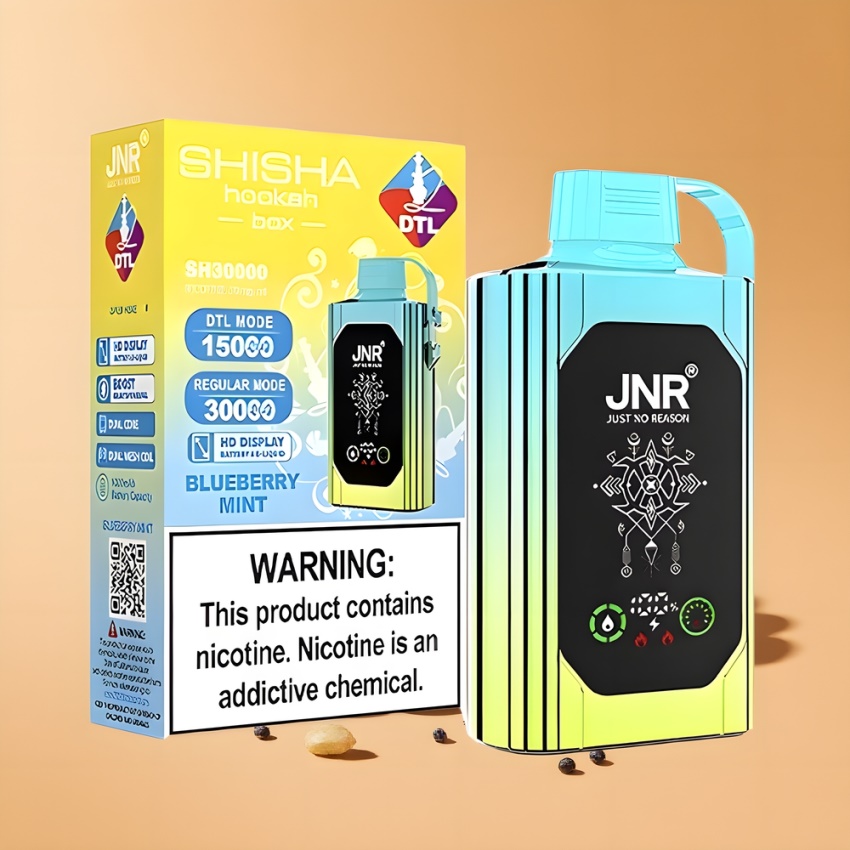 JNR Shisha Hookah Box 20500 Puffs 25ml magyar nagykereskedés Áfonya Menta