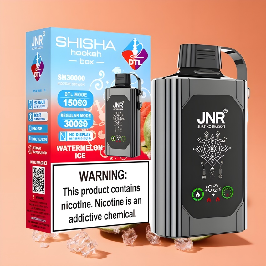 JNR Shisha Hookah Box 20500 Puffs Dual Mesh Coil Görögdinnye Jég magyar nagykereskedés