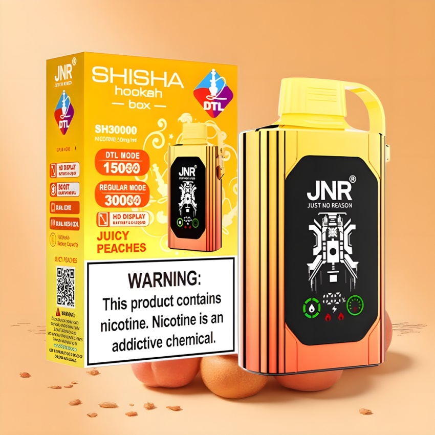 JNR Shisha Hookah Box 20500 Puffs magyar nagykereskedés 1000mAh Type-C Fűszeres Őszibarack
