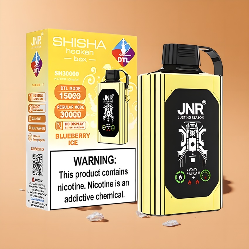 JNR Shisha Hookah Box 20500 Puffs magyar nagykereskedés Áfonya Jég Dual Mesh Coil