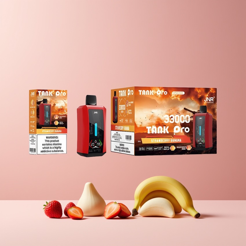 JNR Tank Pro 33000 Puffs Kettős háló magyar nagykereskedés Eper-Banán