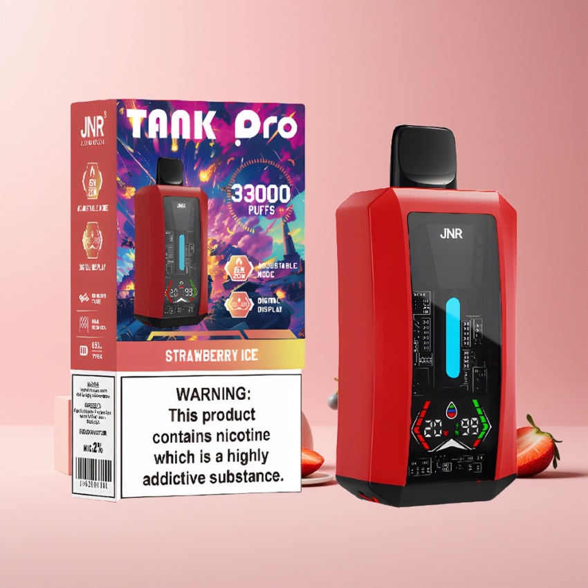 JNR Tank Pro 33000 Puffs Kettős háló magyar nagykereskedés Eper Jég