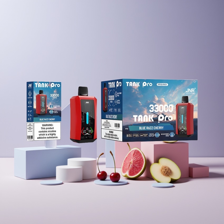 JNR Tank Pro 33000 Puffs Kettős háló magyar nagykereskedés Kék Málna-Cseresznye