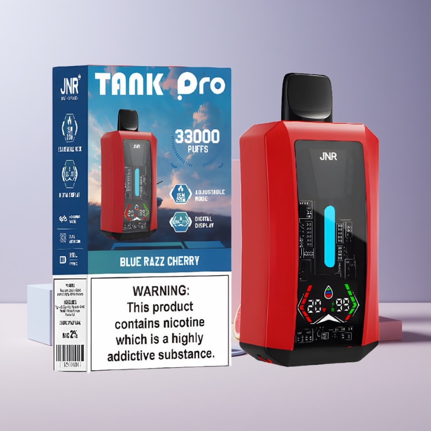 JNR Tank Pro 33000 Puffs Kettős háló magyar nagykereskedés Kék Málna-Cseresznye