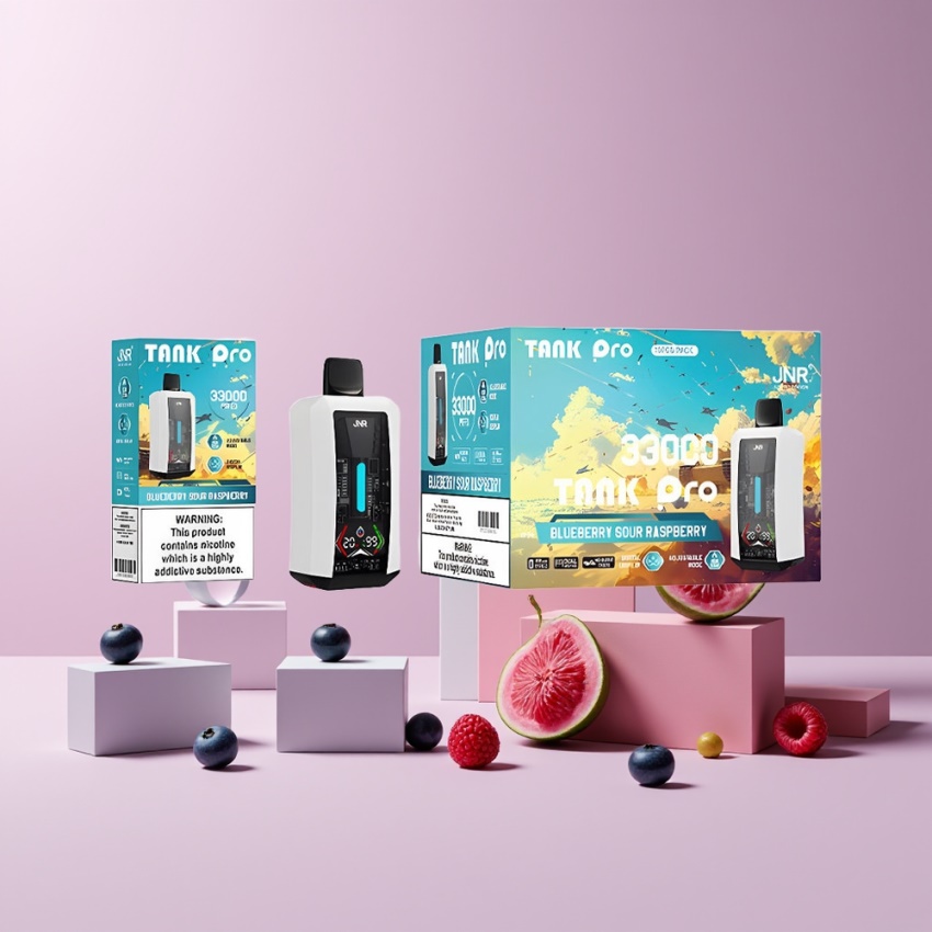 JNR Tank Pro 33000 Puffs Kettős háló magyar nagykereskedés Kékáfonya Savanyú Málna
