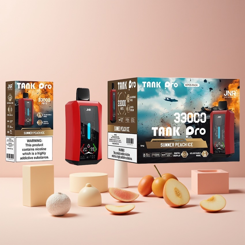 JNR Tank Pro 33000 Puffs Kettős háló magyar nagykereskedés Nyári Barack Jég