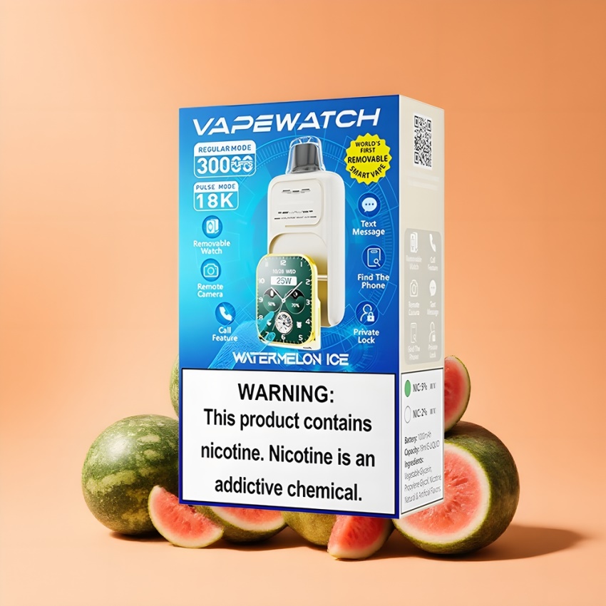 JNR VapeWatch 30000 Puffs 1000mAh magyar nagykereskedés Görögdinnye Jég