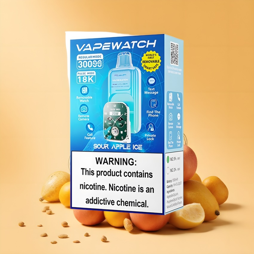 JNR VapeWatch 30000 Puffs Dual Mesh Coil savanyú alma magyar nagykereskedés