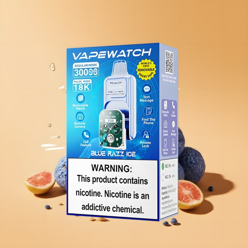 JNR VapeWatch 30000 Puffs Dual Mesh magyar nagykereskedés Kék Málna Jég