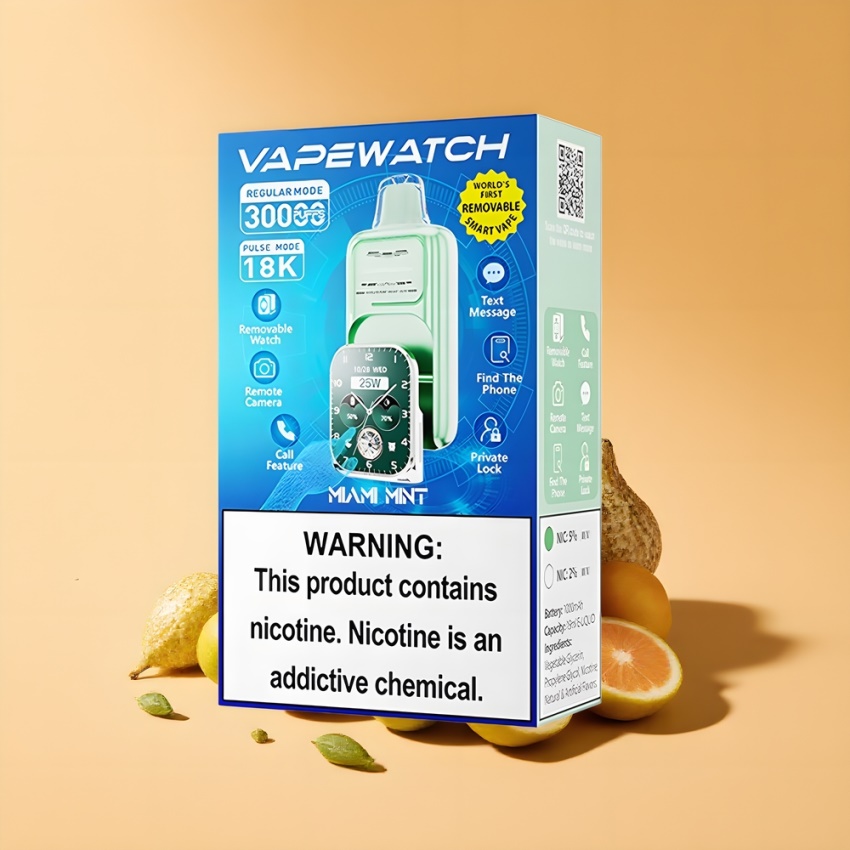 JNR VapeWatch 30000 Puffs Dual Mesh magyar nagykereskedés Miami Menta