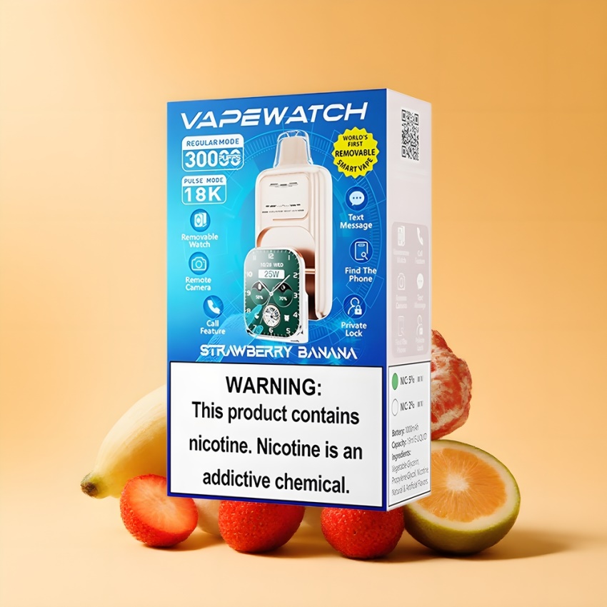 JNR VapeWatch 30000 Puffs Dual Mesh magyar nagykereskedés eper-banán