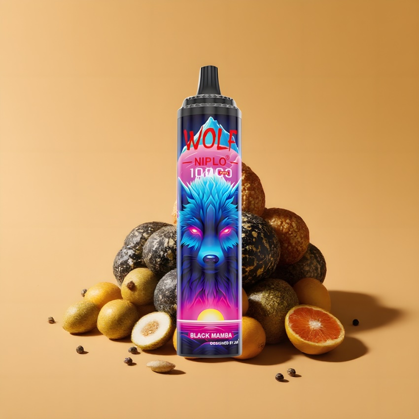 JNR Wolf Niplo 10000 Puffs 20ml Fekete Mamba magyar nagykereskedés