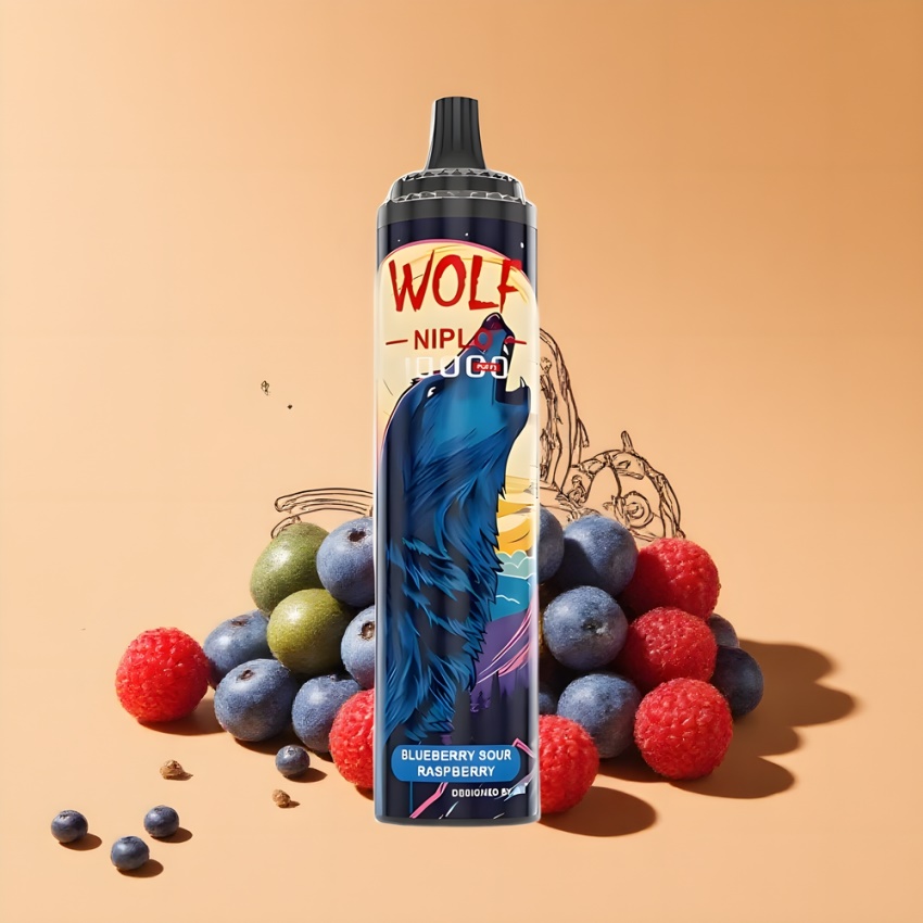 JNR Wolf Niplo 10000 Puffs magyar nagykereskedés 20ml Áfonya-Savanyú Málna
