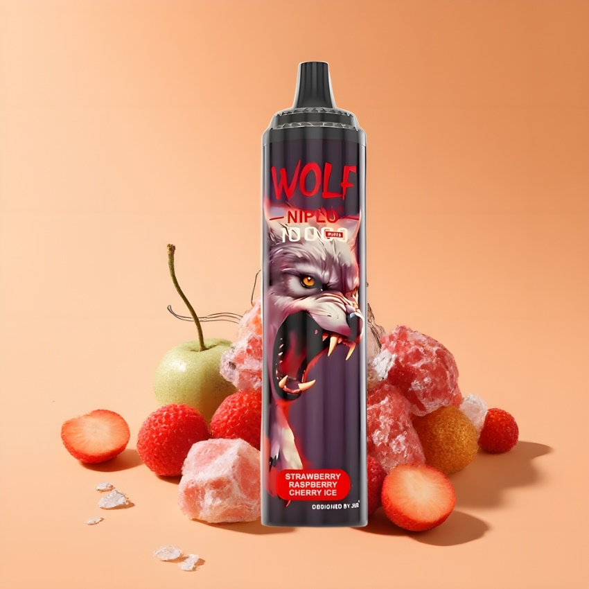 JNR Wolf Niplo 10000 Puffs magyar nagykereskedés Eper Málna Cseresznye Jég 650mAh