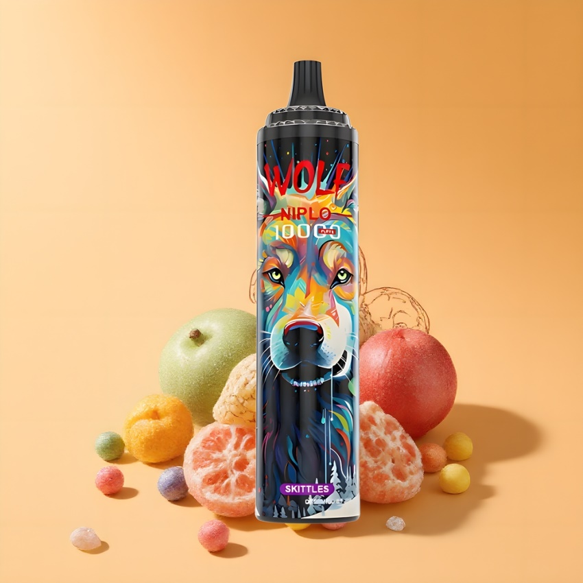 JNR Wolf Niplo 10000 Puffs magyar nagykereskedés Skittles (Tündöklés) 650mAh