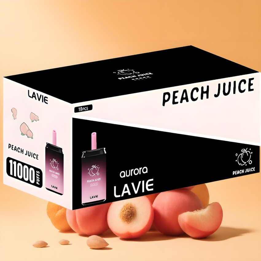 Lavie Aurora 11000 Puffs 22ML magyar nagykereskedés Őszibarack Lé