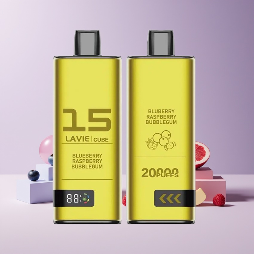 Lavie Cube 20000 Puffs Disposable Vape 600mAh (Áfonya Málna Buborékrágó) magyar nagykereskedés
