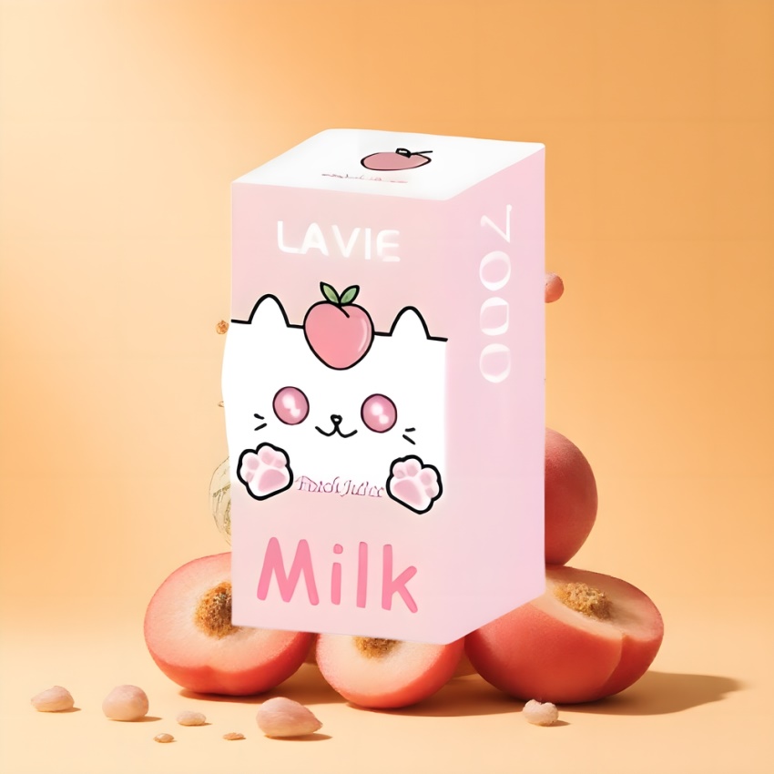 Lavie Milk 7000 Puffs 16ML Egybefüggő E-liquides Barackmagyar nagykereskedés