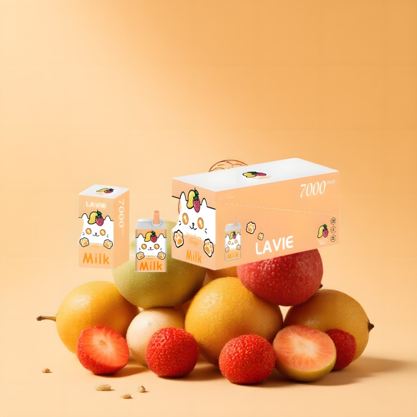 Lavie Milk 7000 Puffs 16ML Eper-Mangó magyar nagykereskedés