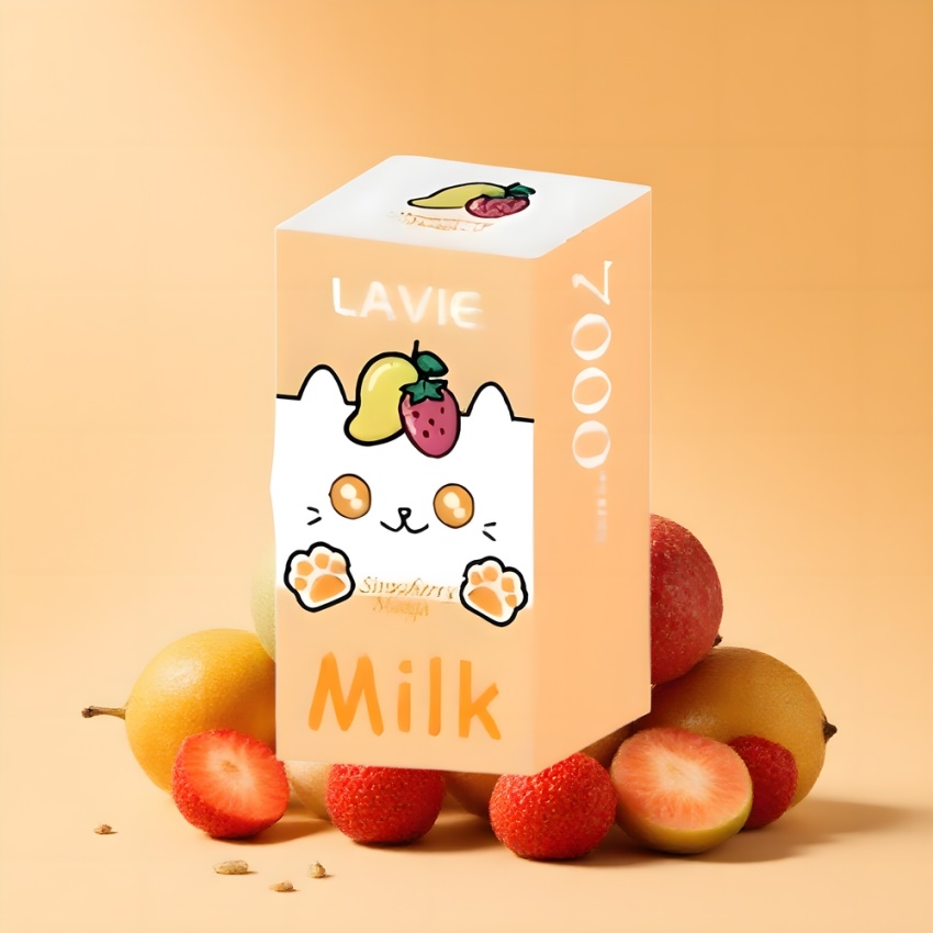Lavie Milk 7000 Puffs 16ML Eper-Mangó magyar nagykereskedés