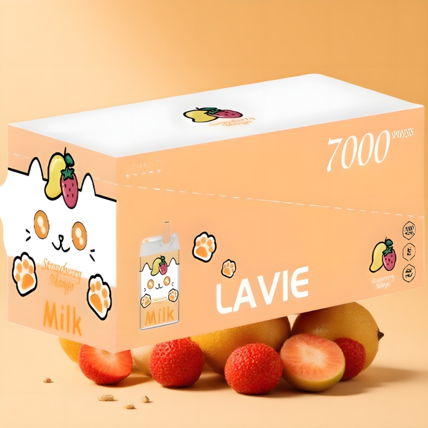 Lavie Milk 7000 Puffs 16ML Eper-Mangó magyar nagykereskedés