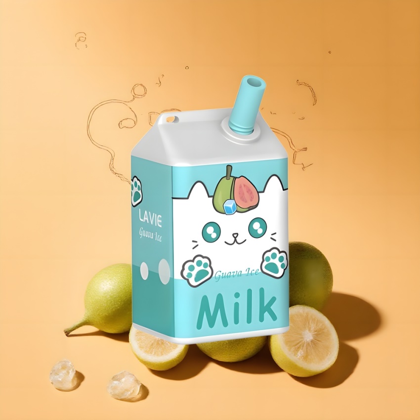 Lavie Milk 7000 Puffs Eldobható E-cigaretta Guava Jég (600mAh) magyar nagykereskedés