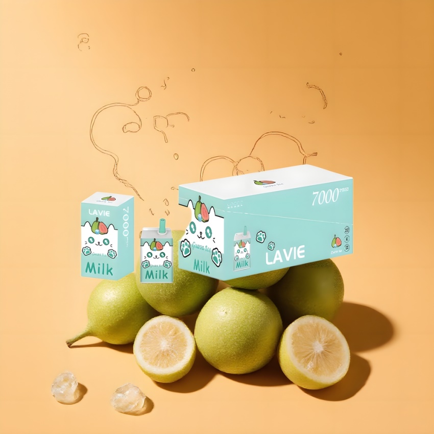 Lavie Milk 7000 Puffs Eldobható E-cigaretta Guava Jég (600mAh) magyar nagykereskedés