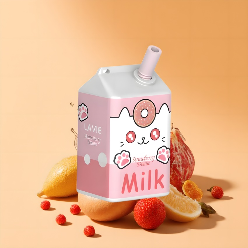 Lavie Milk 7000 Puffs magyar nagykereskedés Eper Fánk 16ML
