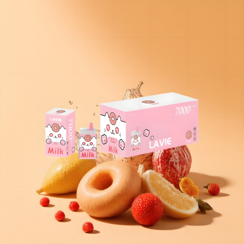 Lavie Milk 7000 Puffs magyar nagykereskedés Eper Fánk 16ML